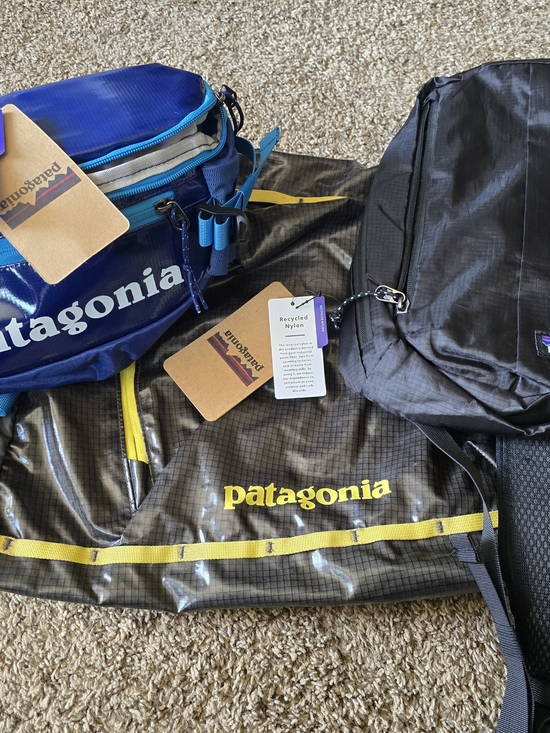Patagonia Other - Patagonia Tpu Black Hole Bundle 20 Cinch Sack, Mini Black Hole Sling, Waist Bag